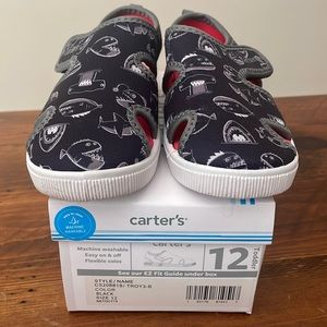 New with tags! Size 12t Carters shark sandals